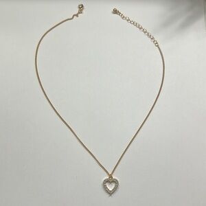 Gold Heart Pendant Necklace